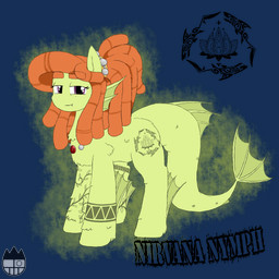 cutie_mark dreadlocks female feral fusion jewelry looking_at_viewer quadruped simple_background smile solo standing tattoo sanyo2100 friendship_is_magic hasbro my_little_pony fan_character tree_hugger_(mlp) equid equine horse mammal pony siren 1:1 2017 alpha_channel detailed digital_media_(artwork) hi_res