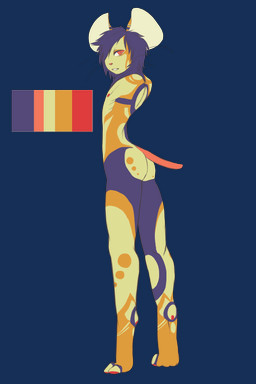 2_missing_limbs amputee anthro butt color_swatch disability docked_tail double_amputee hair long_legs male markings missing_all_arms missing_arm missing_limb orange_markings pawpads pink_eyes pose purple_hair purple_markings red_pawpads short_tail simple_background slim solo tail transparent_background marshalpizza mammal mouse murid murine rodent 2:3 alpha_channel hi_res
