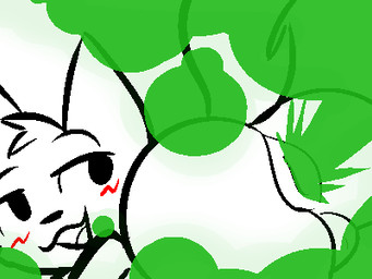 anthro anus balls bent_over blush eyebrows fart fart_cloud fart_fetish farting_at_viewer fur genitals green_fart_cloud looking_back male open_mouth raised_eyebrow raised_tail rear_view solo suggestive tail white_body white_fur mystmiasmic boy_kisser_(meme) silly_cat_(mauzymice) felid feline mammal 2023 4:3 aliasing digital_media_(artwork) low_res meme