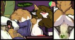 ahegao animal_genitalia animal_penis anthro anthro_on_anthro anthro_penetrated anthro_penetrating anthro_penetrating_anthro anus arm_grab arm_pull bent_over_table big_breasts birthday birthday_sex blush bodily_fluids breast_rest breast_squish breasts breath brown_hair butt butt_grab canine_genitalia canine_penis clothing cum cum_in_pussy cum_inside cum_on_pussy dipstick_tail dominant dominant_male dress_shirt duo erection female female_penetrated fluffy fluffy_tail from_behind_position genital_fluids genitals hair hand_on_butt hands_behind_back happy_birthday huge_breasts impregnation knot looking_pleasured male male/female male_penetrating male_penetrating_female markings ovum penetration penile penile_penetration penis penis_in_pussy prison_guard_position pussy restrained sex shirt side_view sperm_cell squish standing_doggystyle submissive submissive_female tail tail_markings teasing tongue tongue_out topwear undressed vaginal vaginal_penetration wrist_grab psychorodent cassie_(foxydude) elin_(psychorodent) canid canine fox mammal absurd_res hi_res