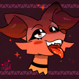 anthro blush collar eyelashes eyeliner eyeshadow female inner_ear_fluff looking_at_viewer makeup mouth_shot open_mouth solo teeth tongue tongue_out tuft med_(artist) nintendo pokemon braixen generation_6_pokemon pokemon_(species) 1:1 hi_res signature