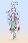 aged_up antennae_(anatomy) anthro biped blush breasts clothing embarrassed female genitals multi_limb nipples non-mammal_breasts nude open_mouth pussy simple_background small_breasts solo surprise text wardrobe_malfunction wings mancoin dreamkeepers harmony_fairwing arthropod insect lepidopteran moth 2018 digital_media_(artwork) hi_res signature