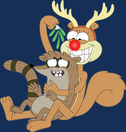 anthro antlers duo fake_antlers fake_horns feet female holidays horn hug male on_model red_nose sitting smile tail porygon2z cartoon_network christmas electronic_arts nickelodeon plants_vs._zombies popcap_games regular_show spongebob_squarepants rigby_(regular_show) sandy_cheeks eastern_grey_squirrel grey_squirrel mammal missile_toe rodent sciurid tree_squirrel 2025 absurd_res alpha_channel crossover hi_res