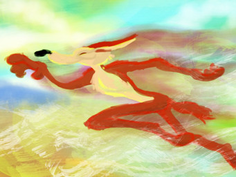 4_fingers abstract_background anthro arched_foot arm_tuft athletic belly bent_leg biped black_nose brown_body brown_finger_claws brown_fur brown_toe_claws butt calf_tuft casual_nudity chest_tuft claws curling_toes desert ears_back elbow_tuft eyebrows feet finger_claws fingers fur humanoid_heel knee_tuft leg_tuft male motion_lines multicolored_body multicolored_fur nude outside paws pecs pivoted_ears plantigrade pose ribs running shoulder_tuft skinny soles solo speed_lines tan_belly tan_body tan_eyebrows tan_fur toe_claws tuft two_tone_body two_tone_fur stevethedragon looney_tunes warner_brothers wile_e._coyote canid canine canis coyote mammal 2010 4:3 colored digital_drawing_(artwork) digital_media_(artwork) digital_painting_(artwork) painting_(artwork) pinup shaded signature