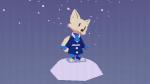 anthro clothed clothing female fur jacket snow snowing solo standing tail tail_motion tailwag toeless_legwear topwear vertical_bar_eyes white_body white_fur fuel_(artist) disney zootopia skye_(zootopia) arctic_fox canid canine fox mammal true_fox 16:9 animated short_playtime widescreen