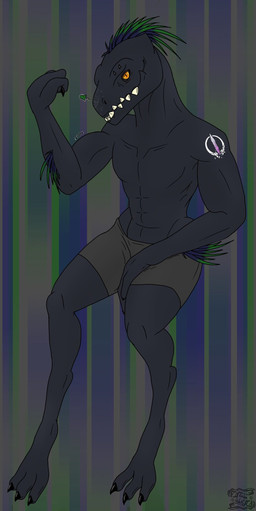 3_fingers 3_toes abs anthro arm_quills arm_tattoo athletic athletic_anthro athletic_male boxer_briefs boxer_briefs_only clothed clothing digitigrade feet fingers flexing flexing_bicep grey_body heart_symbol looking_at_viewer male pupils quill_hair sharp_teeth shoulder_tattoo slit_pupils solo tattoo teeth toes topless underwear underwear_only yellow_eyes turianwaifu halo_(series) microsoft xbox_game_studios alien ibie'shan kig-yar reptile scalie hi_res