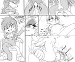 anthro bodily_fluids crossed_legs dominant dominant_female duo ejaculation face_in_breasts female forced forced_ejaculation male male/female rape sweat text hb_lint sega sonic_the_hedgehog_(series) buns_rabbot princess_alicia_acorn sonic_the_hedgehog chipmunk eulipotyphlan ground_squirrel hedgehog lagomorph leporid mammal rabbit rodent sciurid absurd_res english_text hi_res monochrome