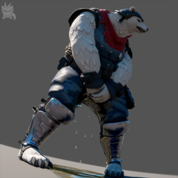 anthro army army_clothing army_helmet army_outfit army_uniform barazoku barefoot biceps big_muscles bodily_fluids bottomwear bulletproof_vest camo camo_bottomwear camo_clothing camo_pants camo_print camo_topwear camo_vest claws clothing covering covering_crotch crotch_focus crotch_grab desperation embarrassed embarrassed_expression embarrassed_male feet fur genital_fluids genitals grey_background grope hands_on_crotch holding_bulge holding_crotch legpads looking_aside low-angle_view male male_peeing manly military military_clothing military_helmet military_pants military_uniform military_vest musclegut muscular muscular_anthro muscular_male omorashi pants pants_wetting pattern_bottomwear pattern_clothing pattern_pants pattern_topwear pattern_vest peeing peeing_on_ground peeing_on_hand peeing_on_self peeing_through_clothing peeing_through_pants penis red_scarf scarf secretly_loves_it shadow simple_background soldier solo standing steam tactical tactical_belt tactical_gear tactical_load_carring_vest tactical_pants tail thick_arms topwear uniform urine urine_on_ground urine_on_self urine_pool urine_stream urine_through_clothing vest warrior watersports wet wet_bottomwear wet_clothing wet_pants wetting wetting_bottomwear white_body white_fur wristband poverizer dollymolly323_(modeler) epic_games fortnite polar_patroller bear mammal polar_bear ursine 1:1 hi_res