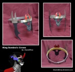 armor black_hair clothing crown eye_mist fangs feral hair headgear horn male real red_eyes robe solo teeth text chaoticbrony friendship_is_magic hasbro my_little_pony mythology king_sombra_(mlp) equid equine mammal mythological_creature mythological_equine unicorn 2013 english_text hi_res url