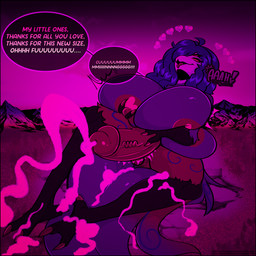 4_eyes anthro assimilation balls beak big_balls big_breasts big_penis blue_hair bodily_fluids body_size_growth breasts building building_destruction building_insertion building_sex bulge city city_background claws cock_vore cum cum_on_body destruction ejaculation erection expansion feathers front_view genital_expansion genital_fluids genitals giga_macro growing growth growth_drive growth_sequence gynomorph hair hand_on_head head_back heart_symbol huge_balls huge_breasts huge_penis humanoid_genitalia humanoid_penis hyper hyper_balls hyper_breasts hyper_genitalia hyper_penis intersex landscape_background leaning leaning_backward lying_on_ground macro markings mass_vore masturbation mountain multi_eye multiple_prey nipples nude occult_symbol on_ground orgasm penile penis penis_expansion pentagram red_eyes size_transformation solo speech_bubble summoning summoning_circle swirls symbol tail text toe_claws tongue tongue_out transformation vore mirianna noctua_the_goetia avian bird demon goetia owl owl_demon 1:1 absurd_res digital_media_(artwork) english_text hi_res
