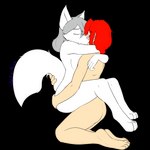 anthro duo eyes_closed female fur grey_hair hair holding_up_other_character hug human_on_anthro interspecies male male/female penetration pink_nose red_hair saint_position seated_carry_position sex simple_background transparent_background white_body white_fur wolfie-pawz twokinds database_error_(twokinds) raine_silverlock canid canine canis human keidran mammal wolf 1:1 alpha_channel flat_colors hi_res