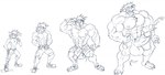 activision anthro arody balls bandicoot base_one_layout basic_sequence big_balls big_muscles big_penis black_and_white bodily_fluids body_size_growth clothing crash_bandicoot crash_bandicoot_(series) cum expansion four_frame_image four_frame_sequence genital_expansion genital_fluids genitals growth linear_sequence male mammal marsupial monochrome muscle_growth muscular nipples one_row_layout orgasm penis penis_expansion question_mark sequence size_transformation solo torn_clothing transformation transformation_sequence