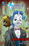 00284_(character) 2014 anthro anthrofied blonde_hair blood blue_eyes blue_hair bodily_fluids bow_(feature) bow_tie clothed clothing comic cover cover_art cover_page digital_media_(artwork) duo english_text equid equine eyewear fancypants_(mlp) female friendship_is_magic green_eyes hair handkerchief hasbro hi_res horn kerchief male mammal money monocle my_little_pony mythological_creature mythological_equine mythology necktie pia-sama pocket_square suit text unicorn