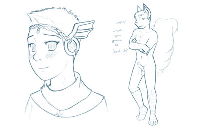 4_toes 5_fingers abs animal_genitalia ankle_wraps anthro aroused aroused_anthro aroused_male aroused_smile athletic athletic_anthro athletic_male balls beckoning bedroom_eyes biceps biped blush blush_lines butt butt_tuft casual_nudity character_collage cheek_tuft chest_tuft claws closed_smile clothed clothed_female clothed_human clothing collarbone confident confident_anthro confident_male contrapposto crossed_arms crotch_lines dialogue digitigrade erection eyebrows eyelashes facial_tuft featureless_chest feet female fingers fluffy front_view fur genitals gesture glans glistening hair half-closed_eyes head_jewelry head_tuft hearing_aid humanoid_genitalia humanoid_penis hybrid_genitalia hybrid_penis inviting_to_sex jewelry leg_tuft looking_aside looking_aside_at_viewer looking_at_viewer makeup male mouth_closed narrowed_eyes naughty_face navel neck_tuft nude nude_anthro nude_male offering_sex offering_to_viewer penis pointy_ears pose presenting presenting_penis prick_ears question question_mark seductive sheath sheathed_humanoid_penis short_hair side_butt simple_background slang slight_smile slim_anthro slim_male smile smiling_at_viewer smirk smirking_at_viewer smug smug_expression snout soft_abs squirrel_tail standing study tail text three-quarter_view toe_claws toes topwear tuft ventral_groove waiting wavy_tail wraps wraps_only eddiew archer_(eddiew) eurasian_red_squirrel human mammal rodent sciurid tree_squirrel 16:10 2015 bust_portrait digital_drawing_(artwork) digital_media_(artwork) english_text full-length_portrait multiple_images pinup portrait sketch widescreen