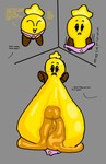 big_clitoris big_pussy clitoris clothing dialogue female floating_head_creature genitals huge_clitoris hyper hyper_clitoris hyper_genitalia hyper_growth hyper_pussy not_furry panties pussy shocked solo text underwear what yellow_body dustbunny404 mario_and_luigi_(series) mario_bros nintendo starlow sphere_creature star_sprite waddling_head absurd_res english_text hi_res