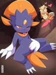 animal_genitalia animal_penis canine_genitalia canine_penis duo female flat_chested genitals male masturbation penis text vulva nikkibunn nintendo pokemon amber_(unearthedchuain) arcanine generation_1_pokemon generation_4_pokemon pokemon_(species) weavile 2023 3:4 absurd_res artist_name digital_media_(artwork) hi_res shaded