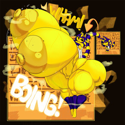 anthro areola big_areola big_breasts big_butt big_nipples black_eyes blue_hair breasts butt clothing dress exclamation_point female genitals hair hammerspace hidden_buxom huge_areola huge_breasts huge_butt huge_hips huge_nipples huge_thighs hyper hyper_breasts hyper_butt hyper_hips hyper_thighs looking_at_viewer markings nipples nude onomatopoeia solo sound_effects striped_markings striped_tail stripes tail tail_markings text thick_thighs undressing vulva wide_hips yellow_areola yellow_body yellow_nipples hyraqwq tasteofchoklit third-party_edit animal_crossing nintendo ankha_(animal_crossing) domestic_cat felid feline felis mammal 1:1 english_text hi_res