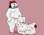anal anal_penetration anthro ball_fondling balls big_balls big_butt big_penis black_ears black_eyes black_nose blue_collar bodily_fluids brown_body brown_ears brown_fur brown_tail butt clothing collar cum cum_in_ass cum_in_mouth cum_inside eyes_closed fellatio fondling fur genital_fluids genitals group hair half-closed_eyes hand_on_leg hand_on_own_leg hat headgear headwear looking_pleasured male male/male male_penetrated male_penetrating male_penetrating_male markings moobs multicolored_body multicolored_ears multicolored_fur narrowed_eyes obese obese_anthro obese_male on_bottom on_top oral overweight overweight_anthro overweight_male penetration penile penile_penetration penis penis_in_ass penis_in_mouth red_clothing red_hat red_headwear reverse_cowgirl_position sex short_tail spitroast spots spotted_body spotted_ears spotted_fur standing sweat tail thick_thighs three-quarter_view tongue trio two_tone_body two_tone_ears two_tone_fur two_tone_tail white_body white_fur white_hair white_tail colossalstars peanuts_(comic) andy_(peanuts) marbles_(peanuts) olaf_(peanuts) beagle canid canine canis domestic_dog hunting_dog mammal scent_hound 2025 digital_media_(artwork) hi_res brother_(lore) brothers_(lore) incest_(lore) sibling_(lore)