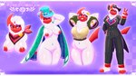 anthro blep bottomless bottomless_female breasts cape cleavage clothed clothing costume female genitals hat headgear headwear holowear_(pokemon) navel navel_piercing one_eye_closed piercing pussy solo suit tongue tongue_out wink thescarletdragon1 nintendo pokemon pokemon_unite dark_suit_style_absol fashionable_style_absol rose_duskclaw sacred_style_absol sweet_style_absol absol generation_3_pokemon pokemon_(species) shiny_pokemon hi_res