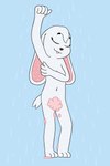 anthro bathing biped female fur navel nude showering solo strategically_covered wet white_body white_fur ponponthebonbon pon_pon lagomorph leporid mammal rabbit 2025 2:3 digital_drawing_(artwork) digital_media_(artwork) hi_res