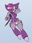 action_pose clothing drawing_weapon female holding_object holding_weapon katana machine melee_weapon ninja_costume panties panty_shot pose solo sword underwear visor weapon fourssss sega sonic_the_hedgehog_(series) sonic_x e-91_lady_ninja humanoid robot 2025 hi_res