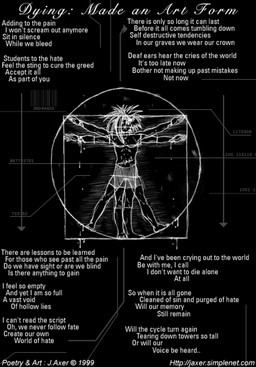 anthro black_background blood bodily_fluids boxers_(clothing) clothing cut_(wound) male number plantigrade poetry simple_background solo text underwear wounded j_axer sega sonic_the_hedgehog_(series) vitruvian_man eulipotyphlan hedgehog mammal 1999 english_text monochrome sketch unavailable_at_source