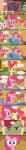 absurd_res accessory angry apple_bloom_(mlp) balloon bow_(feature) bow_accessory bow_ribbon cake centered_hair_bow comic cupcake cutie_mark_crusaders_(mlp) dessert earth_pony equid equine feathered_wings feathers female feral food friendship_is_magic frown hair_accessory hair_bow hair_ribbon hasbro heart_cutout heart_cutout_shutters heart_shutters heart_symbol hi_res horn horse inflatable jananimations long_image mammal my_little_pony mythological_creature mythological_equine mythology pastry pegasus pie pinkie_pie_(mlp) pony ribbons scootaloo_(mlp) scowl shutters smile sweetie_belle_(mlp) tall_image unicorn wings