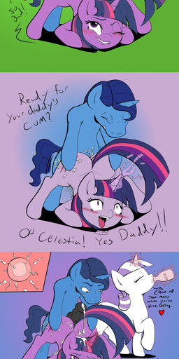 animal_genitalia animal_penis basic_sequence beverage bite biting_lip biting_own_lip blue_hair blush bodily_fluids cum cum_in_hair cum_in_vagina cum_inside cutie_mark daddy_kink dialogue drooling duo equine_genitalia equine_penis erection eyes_closed female feral food from_behind_position fucked_silly genital_fluids genitals green_background group hair heart_eyes heart_symbol horn horngasm impregnation inbreeding internal levitation linear_sequence lips long_hair magic male male/female male_penetrating multicolored_hair nude one_eye_closed open_mouth orgasm orgasm_face ovum penetration penis purple_background purple_eyes purple_hair runforset saliva self_bite sex simple_background sperm_cell sweat text three_frame_image three_frame_sequence tongue tongue_out two_tone_hair vaginal vaginal_penetration vein runforest slashysmiley friendship_is_magic hasbro my_little_pony mythology night_light_(mlp) twilight_sparkle_(mlp) twilight_velvet_(mlp) equid equine mammal mythological_creature mythological_equine unicorn 2015 absurd_res colored english_text hi_res sequence daughter_(lore) father_(lore) father_and_child_(lore) father_and_daughter_(lore) incest_(lore) mother_(lore) parent_(lore) parent_and_child_(lore) parent_and_daughter_(lore)