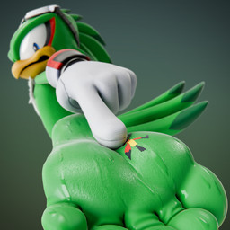 5_toes anthro barefoot bodily_fluids duo feet flattened foot_fetish foot_focus foot_play humanoid_feet looking_back low-angle_view male male_anthro plantigrade soles stuck_to_foot sweat sweaty_feet toes trampling feetymcfoot sega sonic_riders sonic_the_hedgehog_(series) jet_the_hawk accipitrid accipitriform avian bird 1:1 3d_(artwork) absurd_res digital_media_(artwork) hi_res
