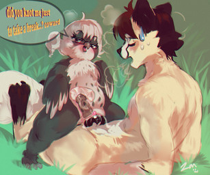 adult_on_young age_difference anthro beak blush bodily_fluids cervical_contact cowgirl_position cum cum_in_uterus cum_in_vagina cum_inside dialogue duo erection eyewear facial_markings feathers female female_penetrated from_front_position fur genital_fluids genitals glasses hair head_markings internal knot larger_anthro larger_male loli male male/female male_on_bottom male_penetrating male_penetrating_female markings nude older_anthro older_male on_bottom on_top open_mouth penetration penile penis sassy sex size_difference smaller_anthro smaller_female smug speech_bubble straddling text tongue uterus vaginal vaginal_penetration vulva wings young young_anthro young_female younger_anthro younger_female younger_penetrated zanthu athanasius fukiyo_(pokeandpenetrate) avian bird canid canine fox mammal owl 6:5 chromatic_aberration digital_media_(artwork) english_text hi_res