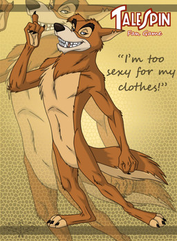 3_toes anthro biped brown_body brown_fur feet fur long_arms male nude open_mouth sharp_teeth smile solo standing teeth text toes tongue shade-silverwing_(artist) disney talespin don_karnage canid canine canis mammal red_wolf wolf english_text hi_res source_request unavailable_at_source