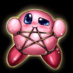 ambiguous_gender bdsm black_background bodily_fluids bondage bound crying not_furry simple_background solo submissive submissive_ambiguous tears box_xod kirby_(series) nintendo kirby waddling_head 1:1 2012 digital_media_(artwork) low_res oekaki