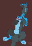 animal_genitalia animal_penis big_penis black_body black_fur blue_body blue_fur blush canine_genitalia canine_penis dildo dildo_in_penis dildo_in_urethra dildo_insertion fur genitals hand_behind_head huge_penis humanoid_hands hyper hyper_genitalia hyper_penis knot male pawpads paws penetration penis sex_toy sex_toy_in_penis sex_toy_in_urethra sex_toy_insertion sheath simple_background smile solo teeth urethral urethral_penetration longblueclaw canid canid_taur canine canine_taur mammal mammal_taur taur 2021 digital_media_(artwork) hi_res