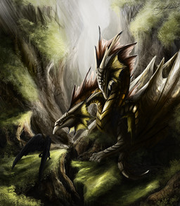 anthro black_body black_feathers day detailed_background feathered_wings feathers feral group membrane_(anatomy) membranous_wings outside tail wings ashesdrawn european_mythology mythology canid canine dragon hybrid mammal mythological_creature mythological_scalie scalie western_dragon 2015 digital_media_(artwork)