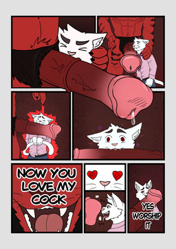 animal_genitalia animal_penis anthro body_worship equine_genitalia equine_penis genital_worship genitals hypnosis licking male male/male mind_control oral penile penis penis_lick penis_worship religion sex size_difference solo tongue vermell lewd_catto jesus_christ domestic_cat equid equine felid feline felis mammal pantherine tiger absurd_res comic hi_res multiple_scenes