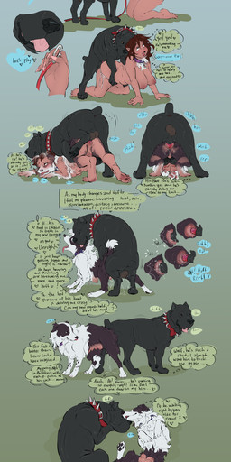 after_sex after_vaginal animal_genitalia animal_penis animal_vulva ass_to_ass balls bdsm bestiality big_breasts bikini breasts canine_genitalia canine_penis canine_vulva clothing collar dialogue doggystyle dominant dominant_feral dominant_male duo erection female female_feral female_human female_on_bottom female_on_feral female_penetrated feral feral_on_feral feral_on_top feral_penetrated feral_penetrating feral_penetrating_female feral_penetrating_feral feral_penetrating_human from_behind_position genital_shot genitals human_on_feral human_penetrated human_to_feral humanoid_genitalia humanoid_vulva interspecies knot knot_root knotted_penis knotting male male/female male_feral male_on_human male_on_top male_penetrating male_penetrating_female male_penetrating_human mating_grip mounting nipples on_bottom on_top penetration penile penile_penetration penis penis_in_vagina petplay plump_labia reverse_doggystyle roleplay sex sheath species_transformation speech_bubble spiked_collar spikes submissive submissive_female submissive_feral submissive_human swimwear teats text transformation transformation_sequence transformation_through_sex two-piece_swimsuit vaginal vaginal_knotting vaginal_penetration vulva vulva_shot feelferal border_collie cane_corso canid canine canis collie domestic_dog herding_dog human mammal mastiff molosser pastoral_dog sheepdog 2025 absurd_res english_text hi_res sequence signature