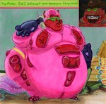 anthro belly big_belly bodily_fluids broken_furniture duo food huge_belly male morbidly_obese morbidly_obese_anthro morbidly_obese_male obese obese_anthro obese_male overweight overweight_anthro overweight_male phone_call pizza snot yellow-throated_warbler_(artist) consumer_softproducts cruelty_squad handler_(cruelty_squad) protagonist_(cruelty_squad) pyrocynical alien canid canine fox mammal absurd_res hi_res tagme