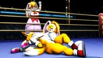 16:9 3d_(artwork) absurd_res aged_up anthro big_breasts big_butt bra breasts butt canid canine cheering clintr007 clothing cream_the_rabbit digital_media_(artwork) female fighting_ring footwear footwear_only fox girly group headscissor hi_res human lagomorph leporid male male/female mammal miles_prower mostly_nude mother_(lore) mother_and_child_(lore) multi_tail nude parent_(lore) parent_and_child_(lore) rabbit sega shoes shoes_only signature sneakers sonic_the_hedgehog_(series) source_filmmaker sports_bra tail trio under_boob underwear vanilla_the_rabbit widescreen wrestling