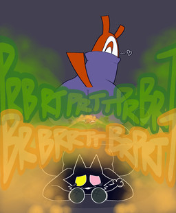 ambiguous_gender anthro big_butt biped bodily_fluids butt butts_touching dominant dominant_ambiguous emanata facesitting fart fart_cloud fart_fetish fart_torture farting_in_mouth farting_on_another farting_on_face female female/ambiguous green_fart_cloud grey_background group happy heart_symbol musical_note musical_symbol orange_fart_cloud simple_background sitting_on_another squish submissive submissive_female sweat sweaty_butt symbol tail trio wide_eyed ti-ling deltarune undertale_(series) cat_mike_(deltarune) noelle_holiday tao_(deltarune) deer mammal new_world_deer reindeer digital_media_(artwork) hi_res