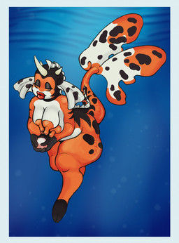anthro breasts female fusion nipples overweight solo dwarf_lover nintendo pokemon aquatic fish generation_1_pokemon generation_2_pokemon miltank pokemon_(species) seaking hi_res