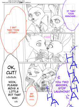 angry anthro blush camera_view duo female fur kissing long_ears looking_at_viewer male recording text puki disney zootopia judy_hopps nick_wilde canid canine fox lagomorph leporid mammal rabbit red_fox true_fox comic english_text hi_res