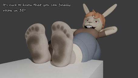 anthro bodily_fluids clothing dialogue feet female foot_fetish footwear fur relaxing smelly smelly_feet smelly_socks socks solo sweat sweaty_clothing sweaty_feet sweaty_footwear sweaty_socks tan_body tan_fur text colonthreeguy unsavory_stash blender_(copyright) louanne_(unsavory_stash) lagomorph leporid mammal rabbit 16:9 3d_(artwork) blender_(artwork) blender_cycles_(artwork) digital_media_(artwork) english_text hi_res widescreen
