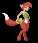 breasts brown_body brown_fur brown_hair cleavage clothed clothing dipstick_tail female fur hair holding_object hooves jewelry looking_at_viewer markings orb smile solo split_form standing tail tail_markings white_body white_fur elsian activision spyro_the_dragon elora deer faun_(spyro) mammal satyr alpha_channel