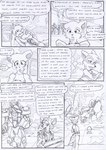 anthro armor bad_news black_and_white bodily_fluids bottomwear bullet bullet_belt canid canine car clothing comic crossed_arms dasyuromorph debris destruction dialogue door english_text felid feline female fur furgonomics group gun gun_arm hair hand_in_pocket hand_on_hip hand_on_own_hip hands_on_shoulders hug kangaroo kitfox-crimson looking_at_another looking_at_partner looking_down machine macropod male mammal marsupial military_helmet military_uniform monochrome multicolored_body multicolored_fur novus_(kitfox-crimson) open_door open_mouth pants pockets power_armor ranged_weapon recently_extinct_species rifle ringo_(kitfox-crimson) rumour_(kitfox-krimson) sad shirt sketch smoke speech_bubble stolen_generation tank_top tears text thinking thought_bubble thylacine topwear two_tone_body two_tone_fur uniform vehicle weapon worried