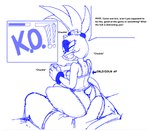 anthro bulge clothed clothing detailed_bulge duo erection erection_under_clothing female gaming genital_outline human_on_anthro interspecies male panties penis_outline playing_video_game underwear crossman idw_publishing sega sonic_the_hedgehog_(comics) sonic_the_hedgehog_(idw) sonic_the_hedgehog_(series) surge_the_tenrec human mammal