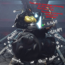 almost_fully_inside anthro anthro_pred anthrofied ball_bulge balls belly big_balls big_belly big_muscles big_pecs big_penis body_outline calling_for_help claws cock_vore digestion genitals glowing glowing_eyes group huge_balls huge_penis human_prey humanoid_genitalia humanoid_penis hyper hyper_balls hyper_genitalia hyper_penis machine male male_anthro male_pred mass_vore metallic_body muffled multiple_prey muscular muscular_anthro muscular_male nude nude_anthro nude_male pecs penile penis robot_pred sound_effects tail talking_to_prey text thin_tail tongue tongue_out unwilling_prey urethral_bulge vore malunisisos konami metal_gear metal_gear_rising:_revengeance platinumgames blade_wolf canid canine canis human mammal robot robot_anthro wolf 1:1 3d_(artwork) digital_media_(artwork) english_text hi_res