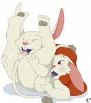 69_position alternate_species anthro anthro_on_anthro anus cunnilingus duo female genitals male male/female oral pussy sex simple_background size_difference small_dom_big_sub tail vaginal white_background young young_anthro suce disney lilo_and_stitch dr._jacques_von_hamsterviel mertle_edmonds alien hi_res