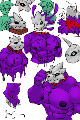 anthro big_muscles blue_eyes bone bone_mask bow_tie clothed clothing eyewear glasses goo_transformation growth huge_muscles human_to_anthro male mask mostly_nude muscle_growth muscular muscular_male nipples nude purple_body skull skull_head skull_mask solo species_transformation transformation x-monic mythology dragon human mammal mythological_creature mythological_scalie scalie wingless_dragon 2019 2:3 colored digital_drawing_(artwork) digital_media_(artwork) hi_res sequence