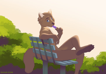 4_toes 5_fingers anthro barefoot bench biped black_claws black_eyebrows black_nose blue_eyes blue_pupils brown_body brown_ears brown_face brown_feet brown_fur brown_hands brown_tail casual_nudity claws day detailed_background eyebrows feet finger_claws fingers fluffy fluffy_tail food fur holding_food holding_object iris looking_at_viewer looking_back male monotone_face monotone_feet monotone_hands monotone_tail multicolored_body multicolored_ears multicolored_fur nude outdoor_nudity outside park park_bench plant popsicle public public_nudity pupils short_fur shrub sitting sky smile snout soles solo tail toe_claws toes two_tone_body two_tone_ears two_tone_fur white_body white_ears white_fur shiuk gulonine mammal marten mustelid musteline pine_marten 2021 digital_media_(artwork) hi_res shaded