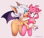 bat_wings breasts duo female female/female hug hugging_another hugging_from_behind kiss_mark makeup masturbation membrane_(anatomy) membranous_wings nude reach_around wings dragon_well sega sonic_the_hedgehog_(series) amy_rose rouge_the_bat bat eulipotyphlan hedgehog mammal hi_res